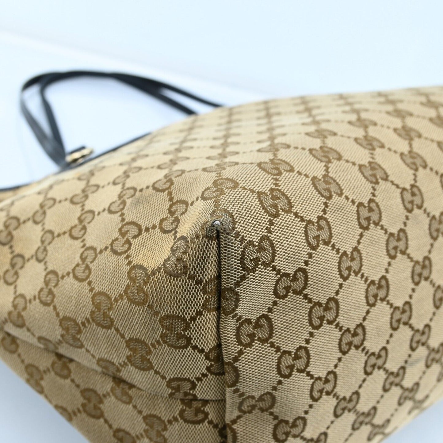 Gucci Gg Canvas Tote Bag Beige