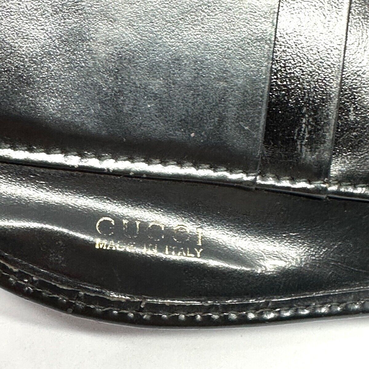 Gucci - Black Leather Bifold Wallet