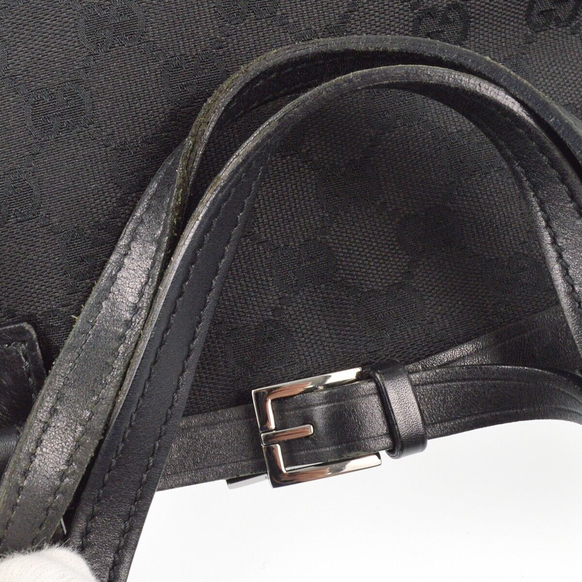 Gucci Black Gg Tote Handbag