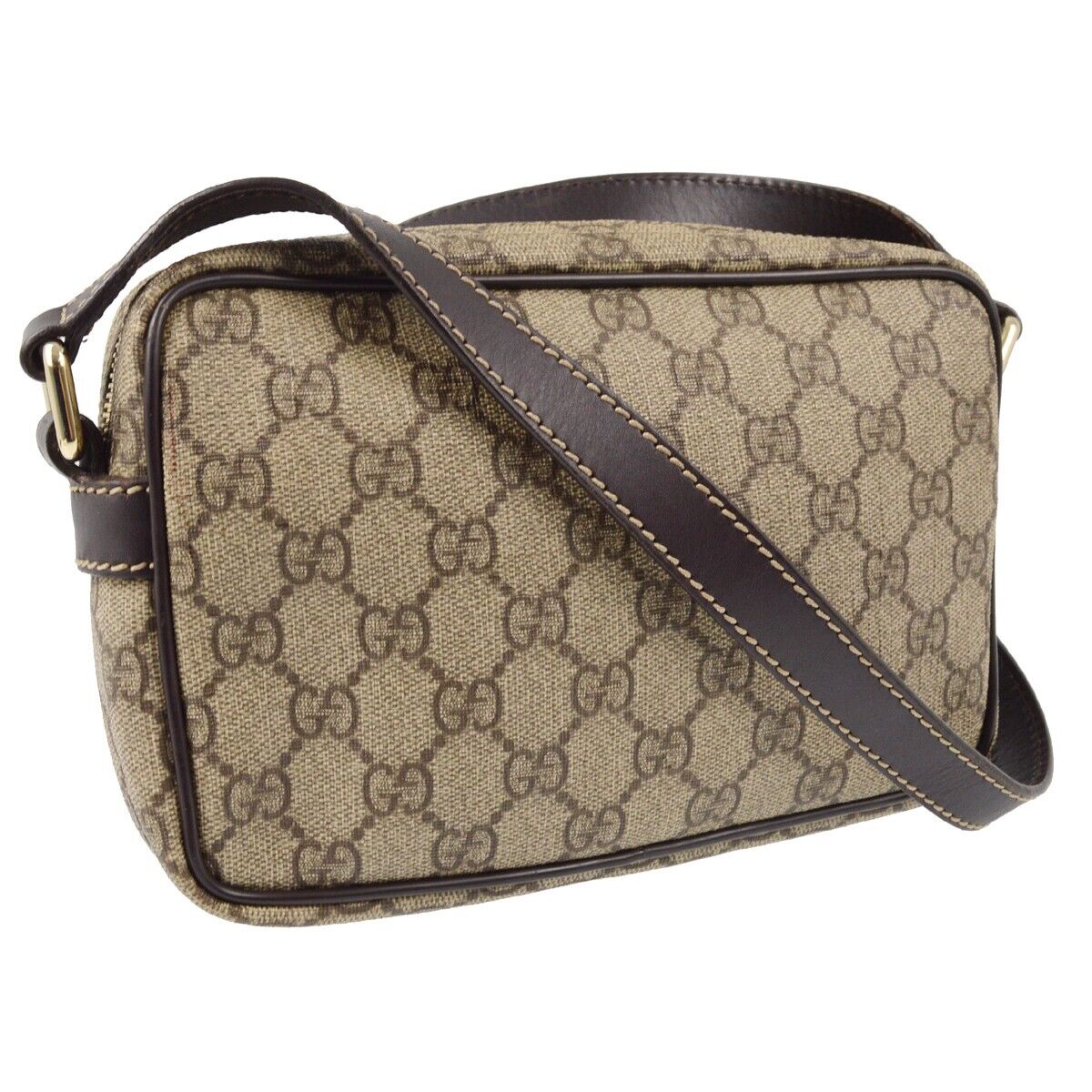 Gucci Brown Gg Crossbody Bag