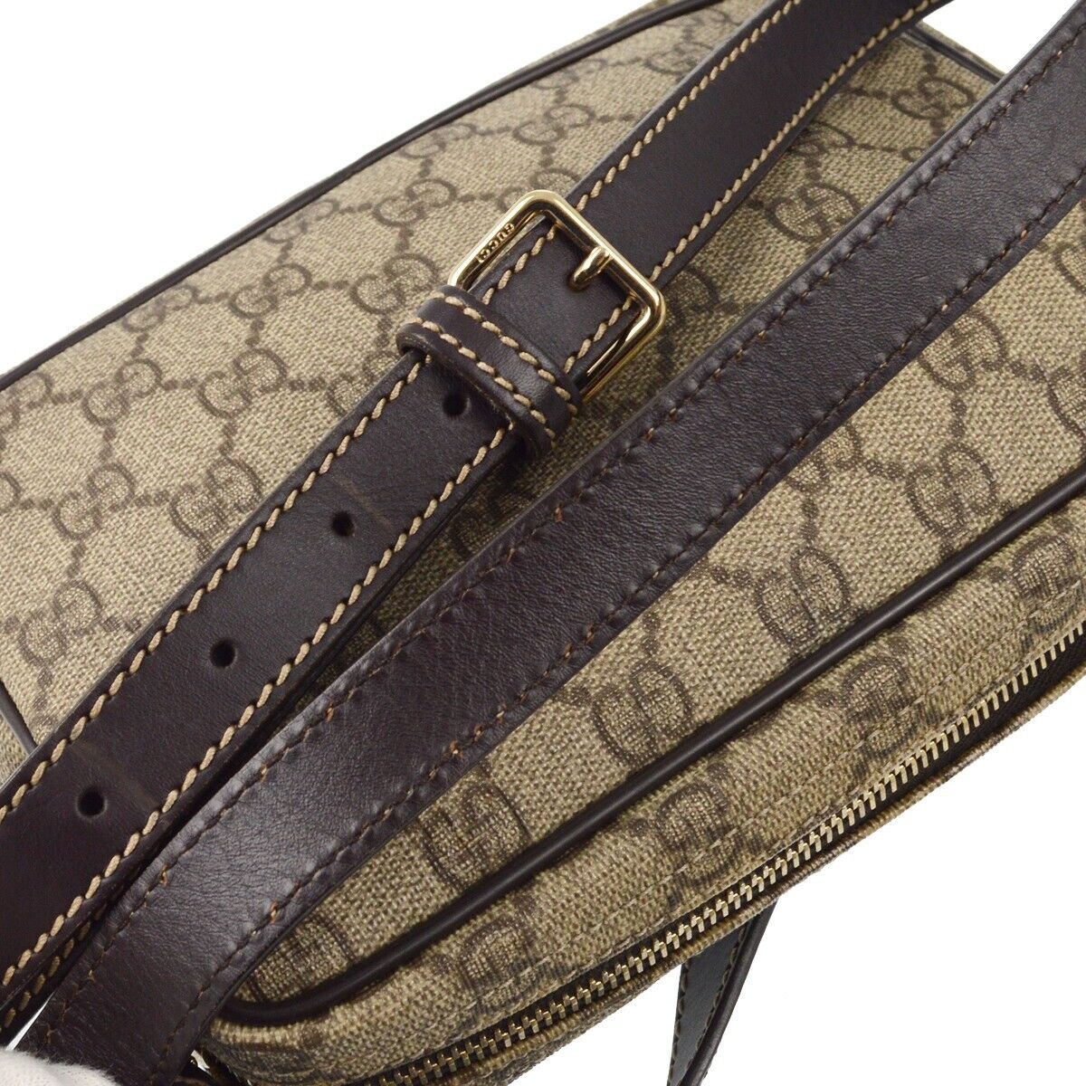 Gucci Brown Gg Crossbody Bag