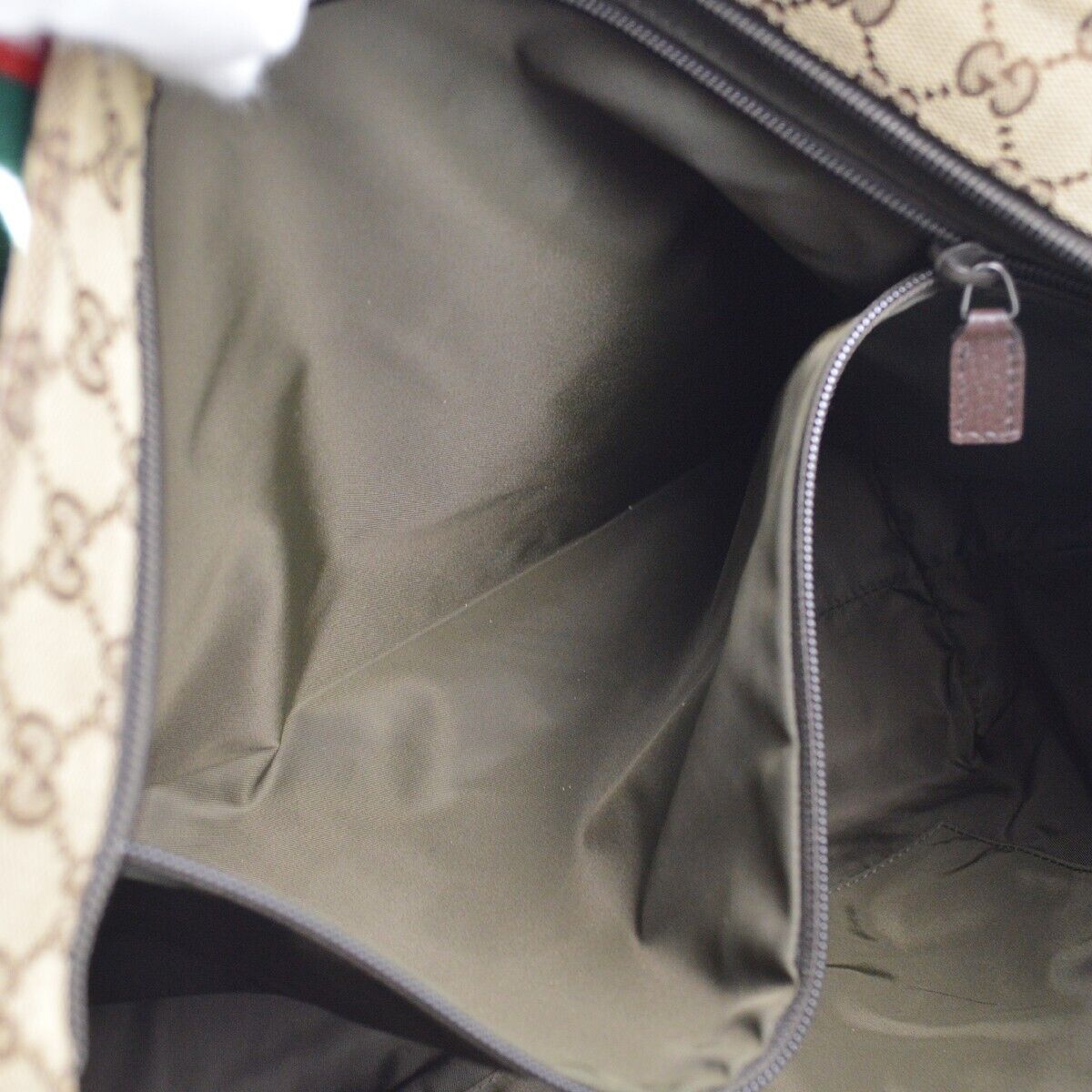 Gucci Beige Brown Sherry Gg Tote Handbag