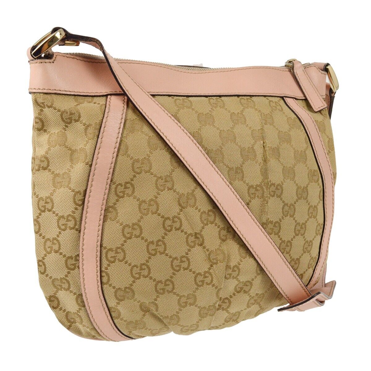 Gucci Beige Pink Gg Crossbody Bag