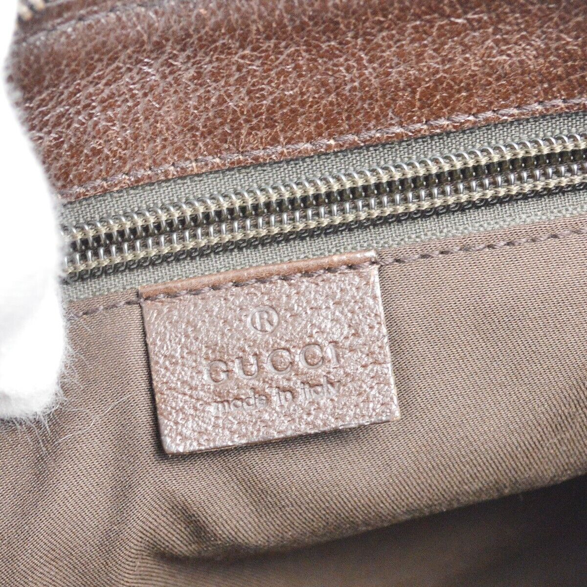 Gucci Beige Brown Gg Crossbody Bag