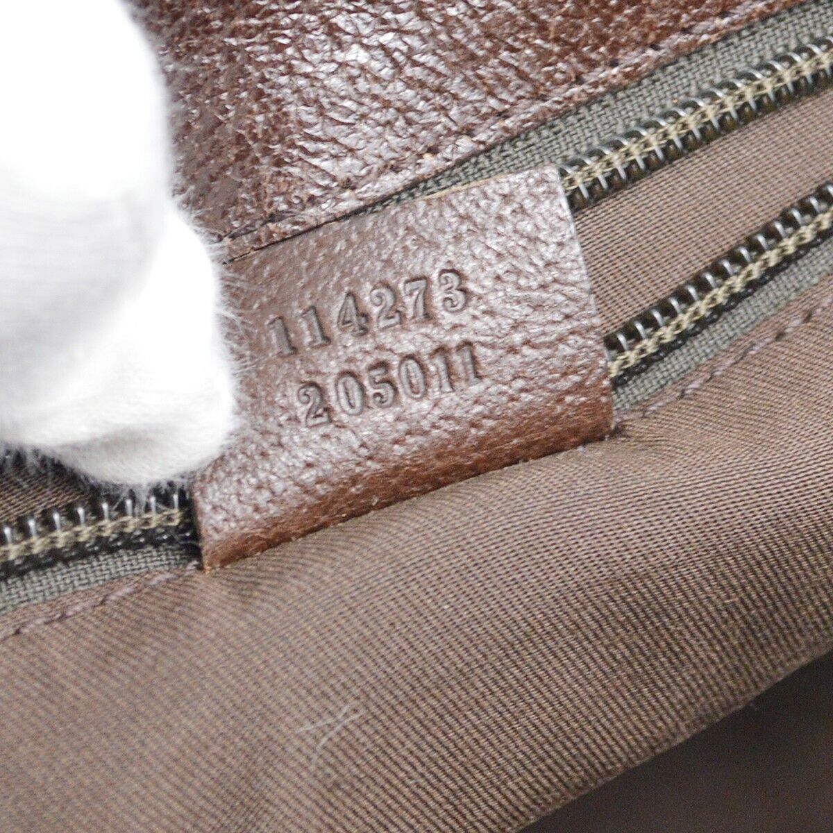 Gucci Beige Brown Gg Crossbody Bag