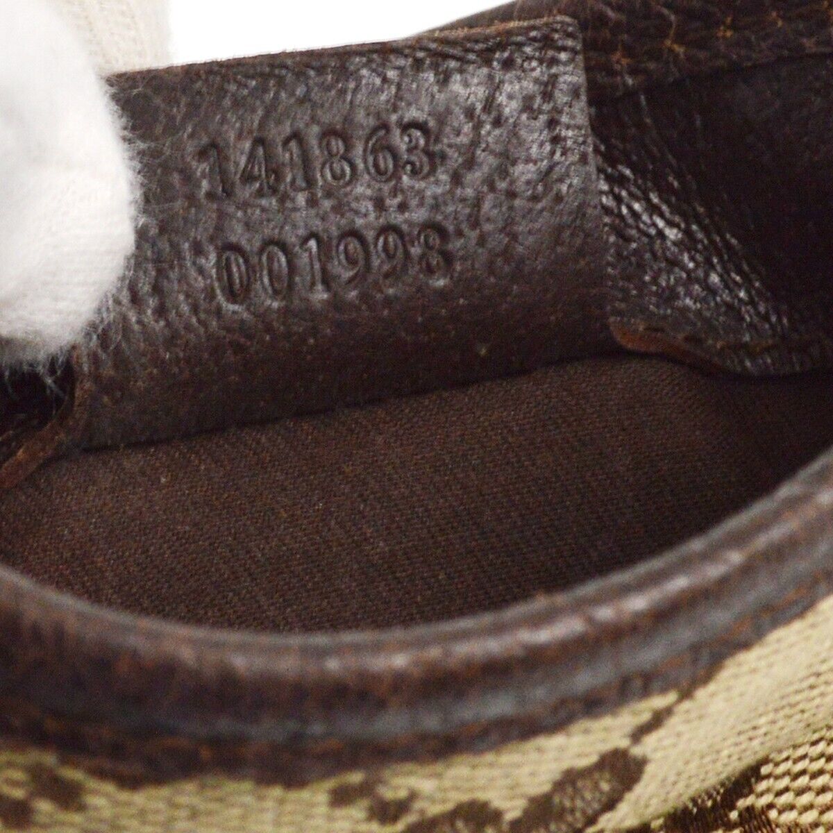Gucci Beige Brown Sherry Gg Crossbody