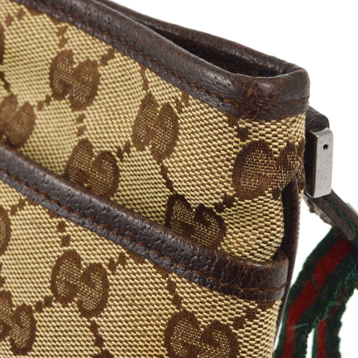 Gucci Beige Brown Sherry Gg Crossbody
