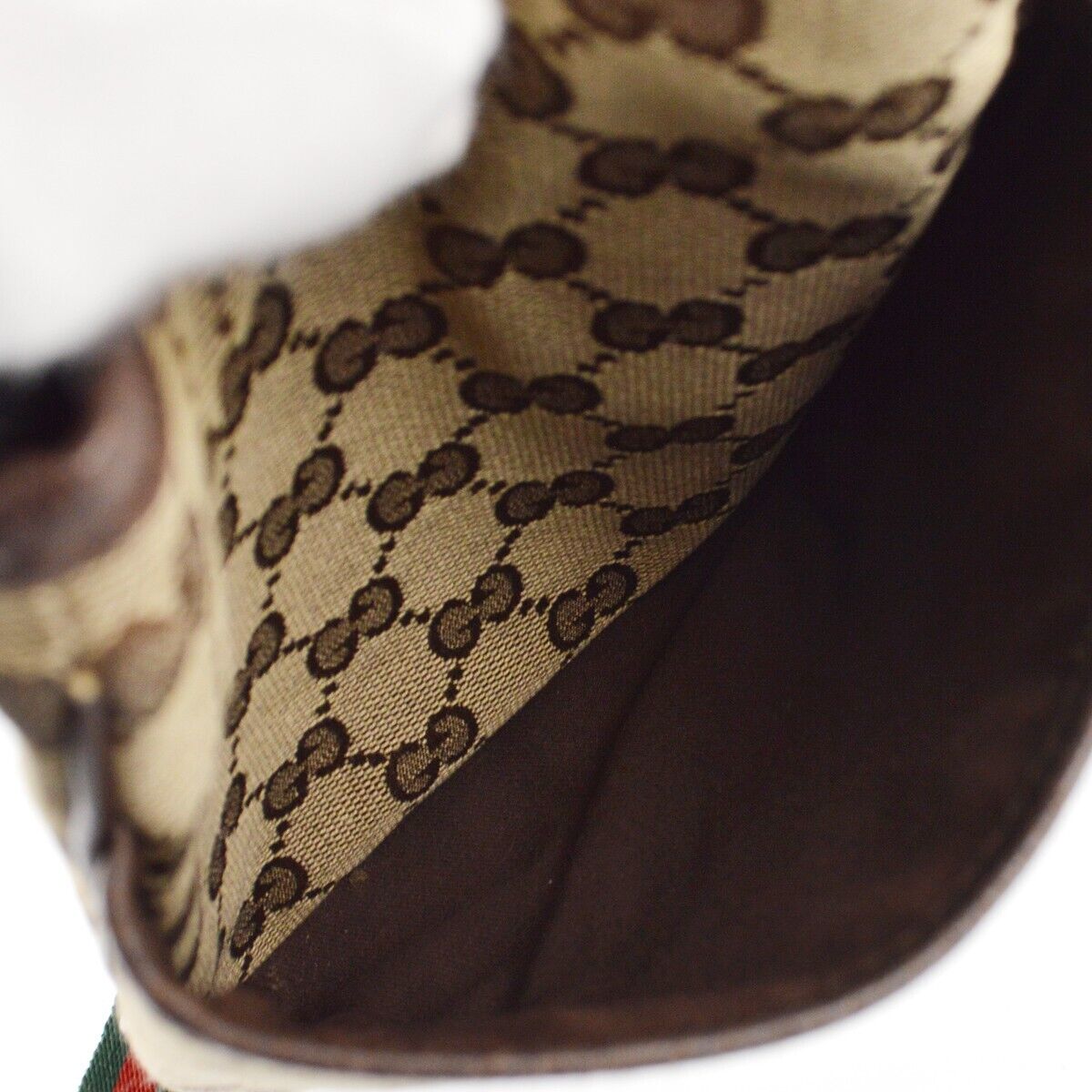 Gucci Beige Brown Sherry Gg Crossbody