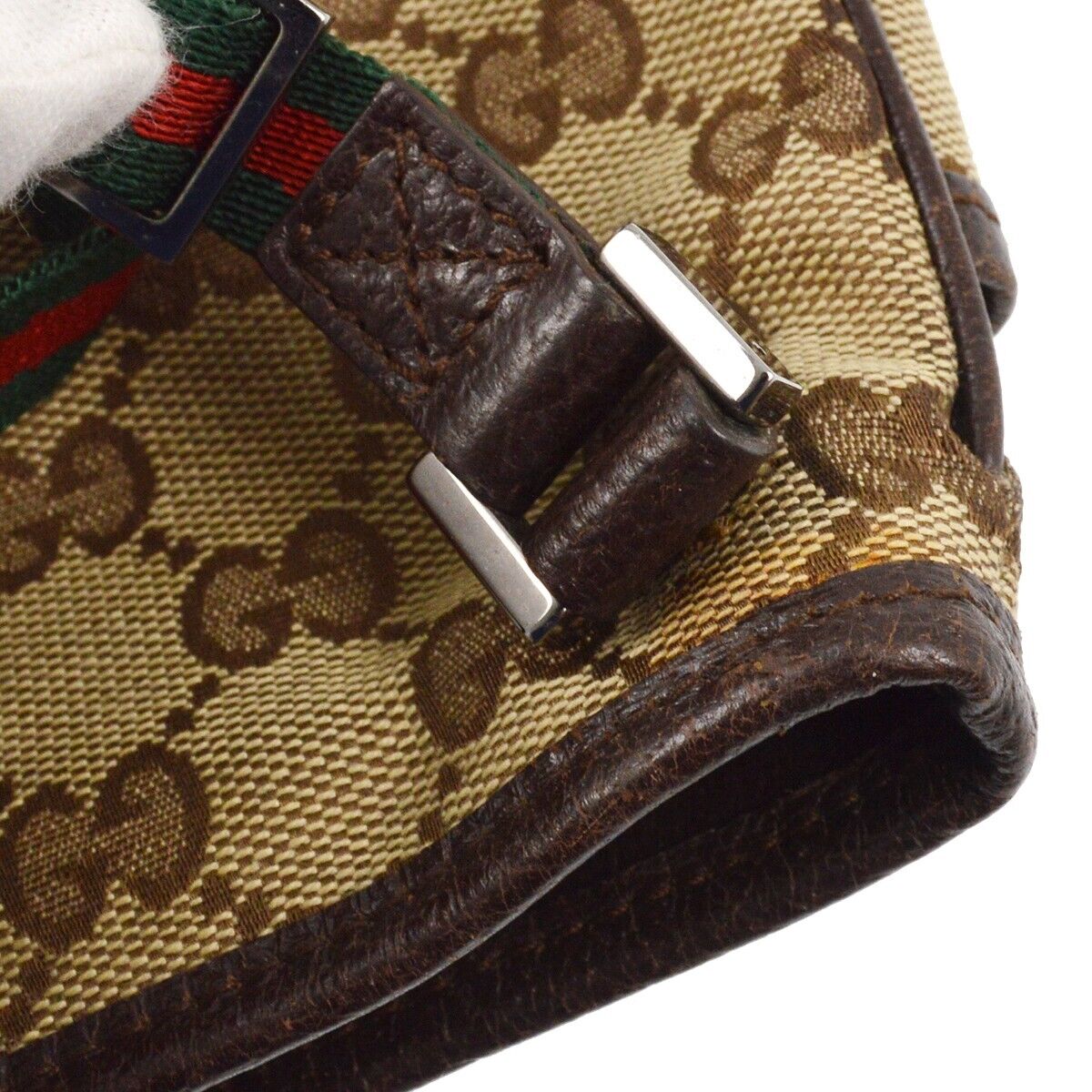 Gucci Beige Brown Sherry Gg Crossbody