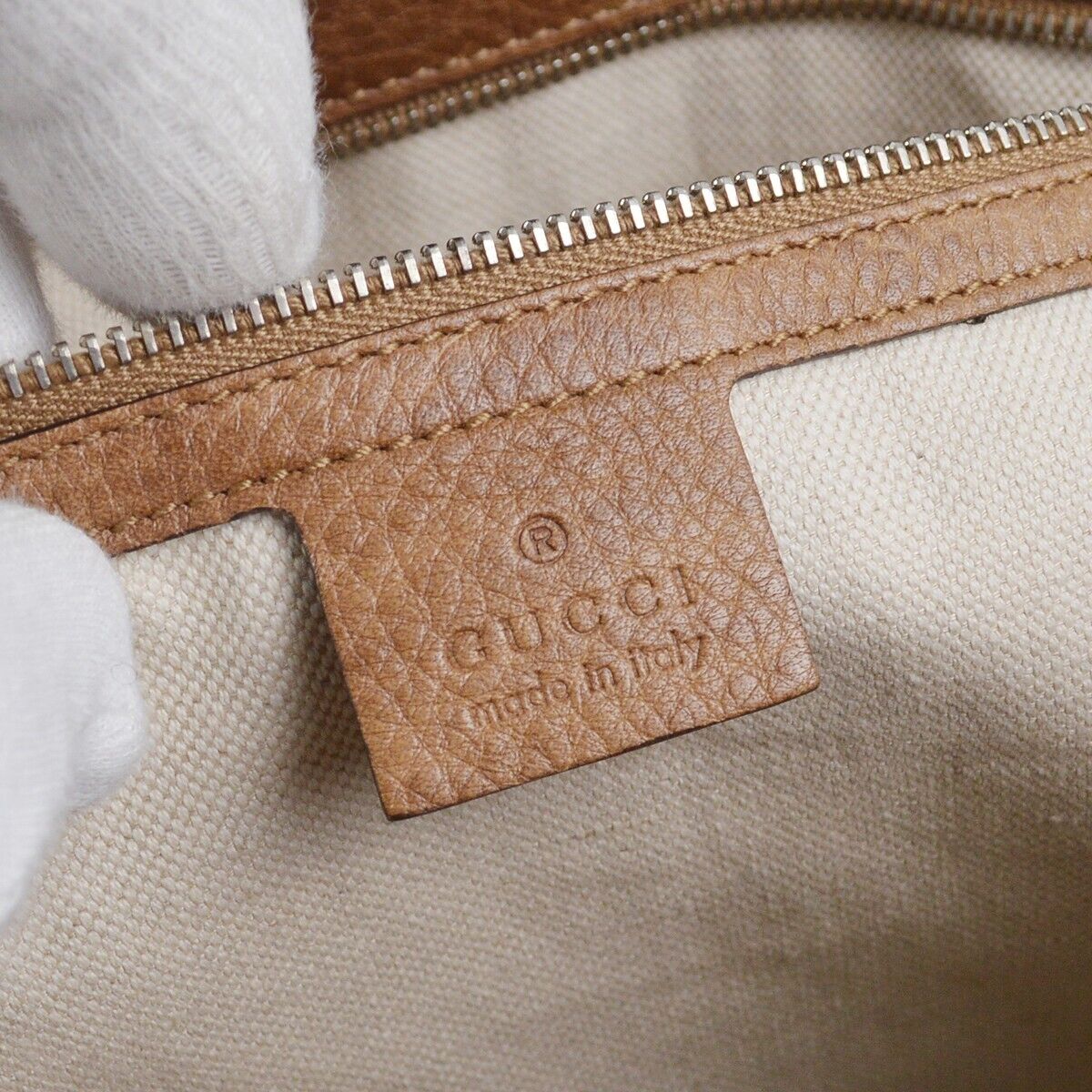 Gucci Beige Brown Gg Tote Handbag