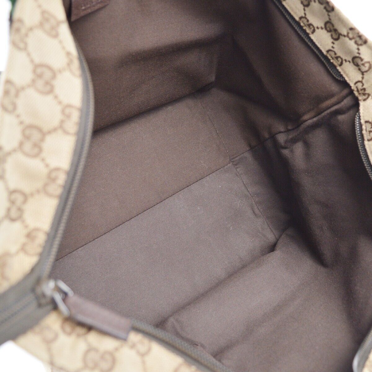 Gucci Beige Brown Sherry Gg Tote Handbag