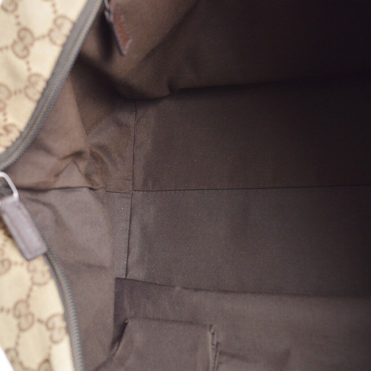 Gucci Beige Brown Sherry Gg Tote Handbag