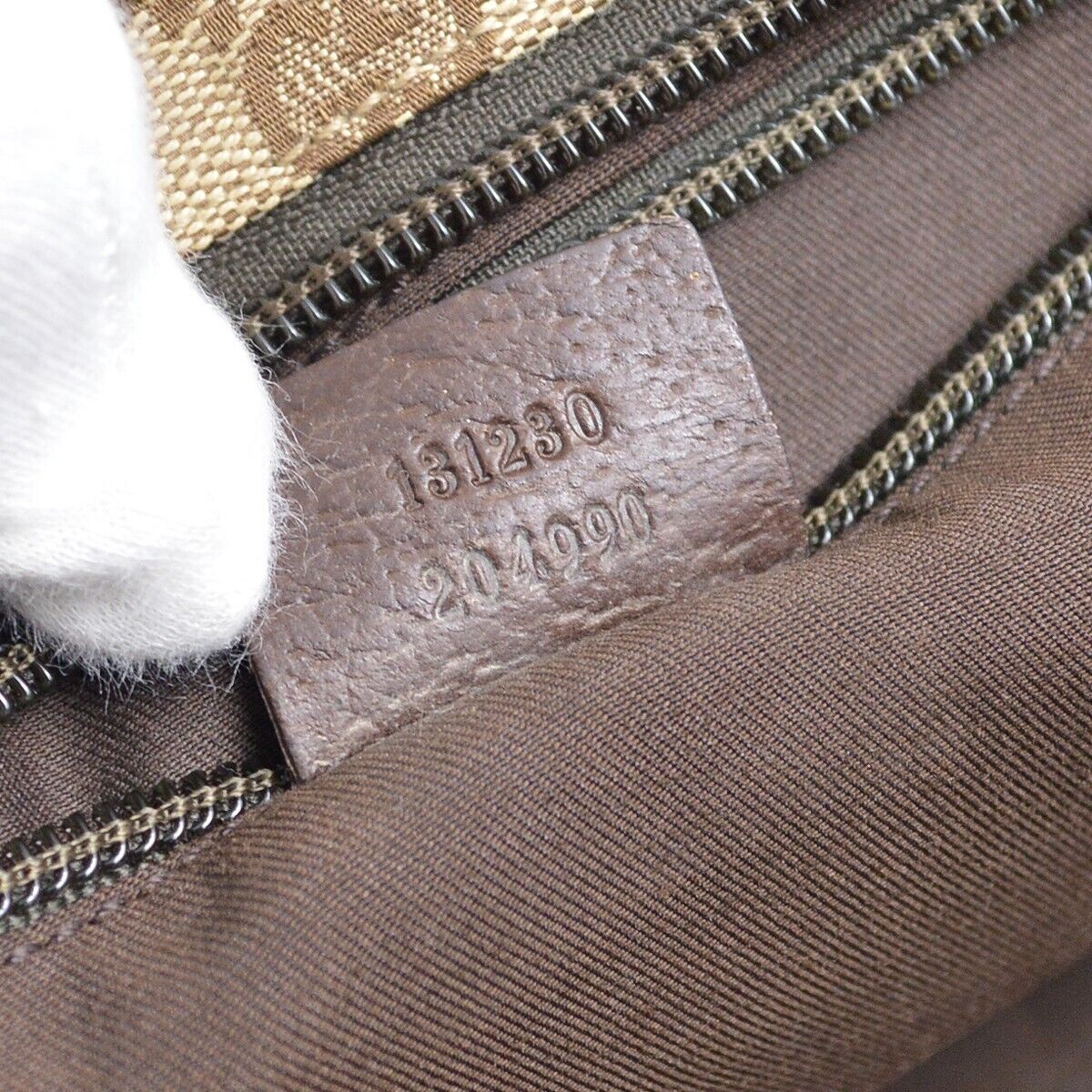 Gucci Beige Brown Sherry Gg Tote Handbag