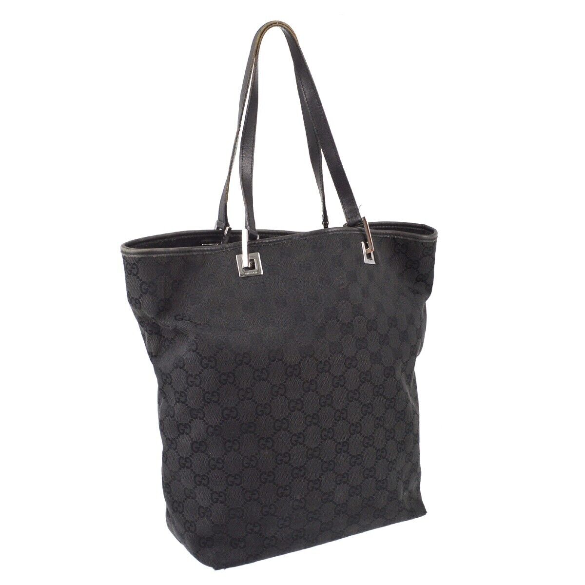 Gucci Black Gg Tote Handbag