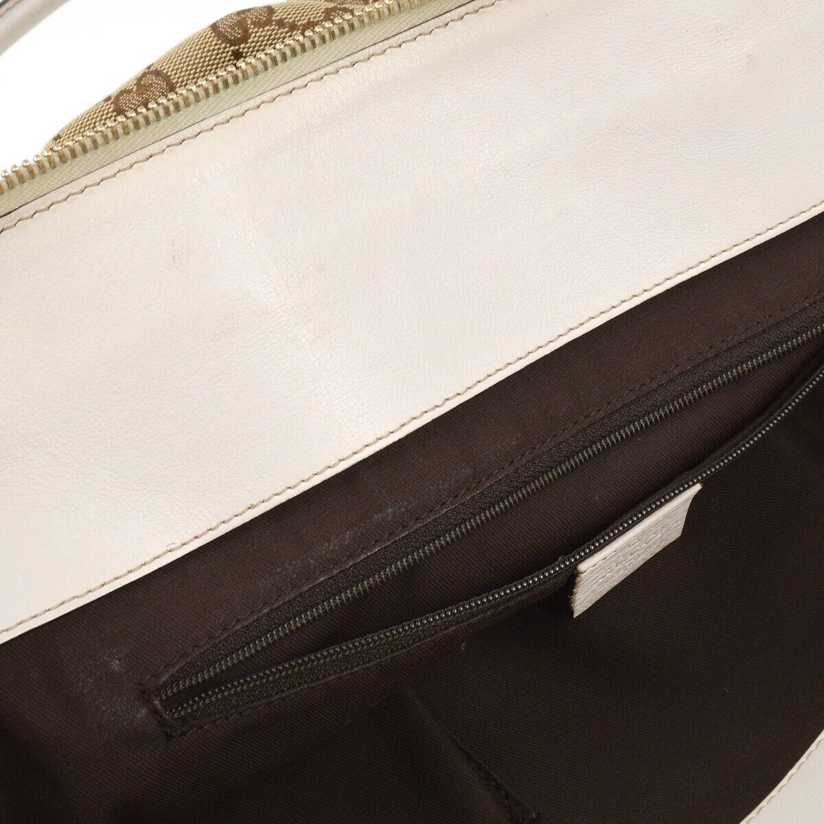 Gucci Beige White Gg Tote Handbag