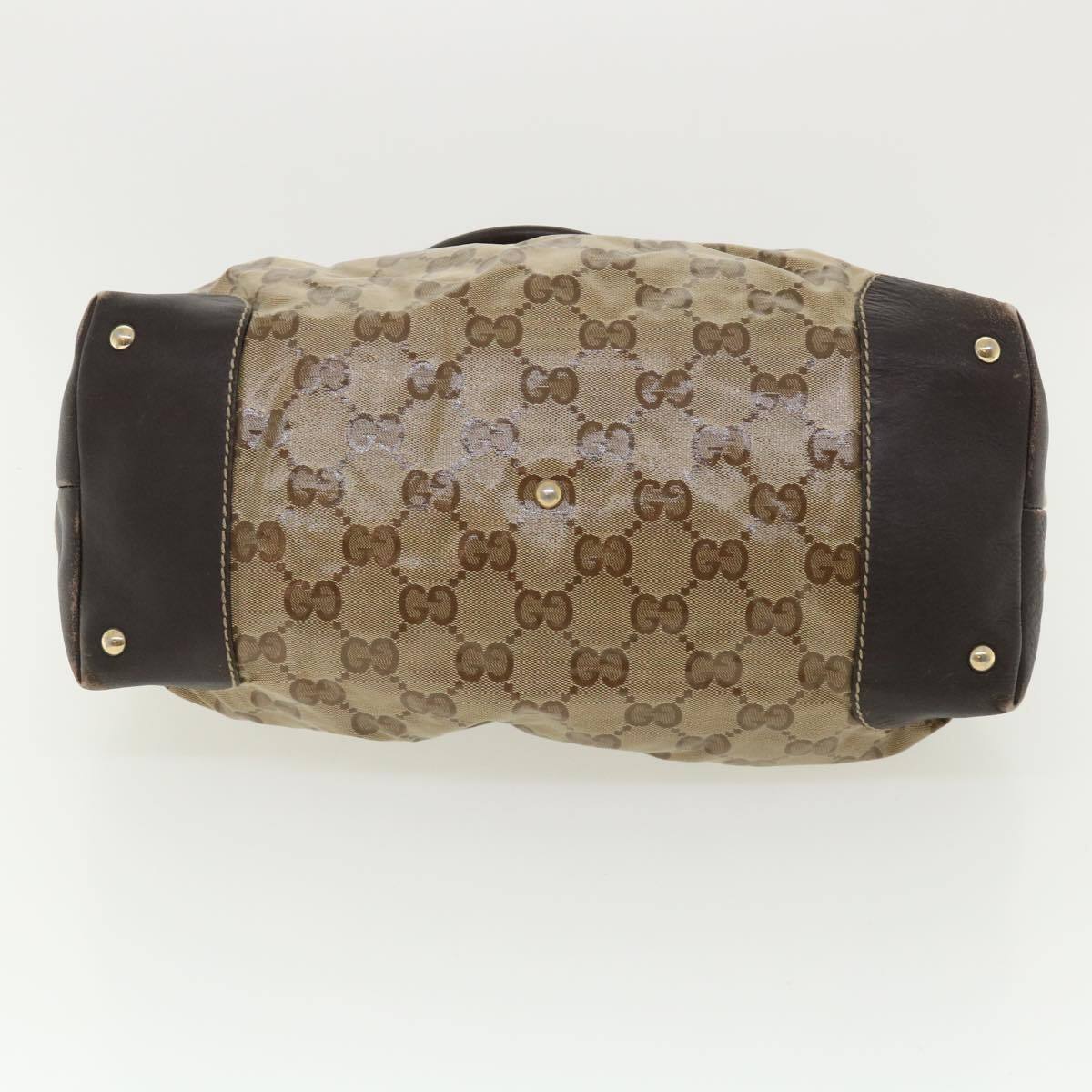 Gucci Gg Canvas Tote Bag Coated Beige