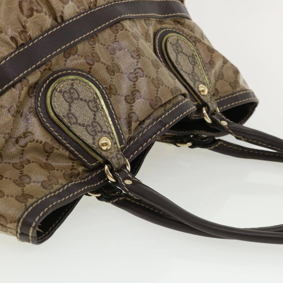 Gucci Gg Canvas Tote Bag Coated Beige