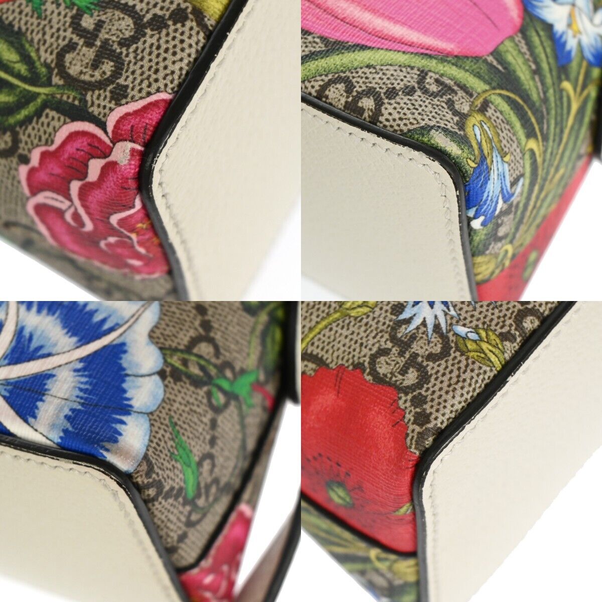 Gucci Gg Pattern Ophidia Flora Shoulder