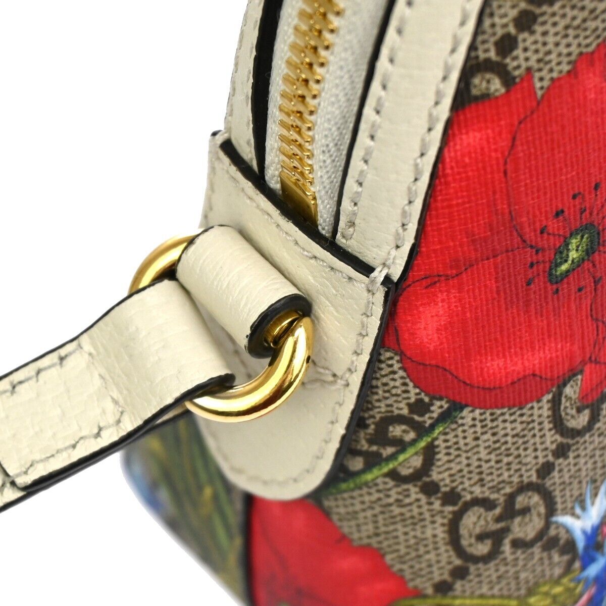 Gucci Gg Pattern Ophidia Flora Shoulder