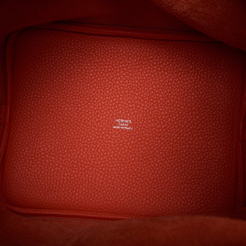 HERMES Picotin Lock MM Handbag Clemence Orange Poppy Orange Poppy Handbag Handbag Lady Back ( Delivery)