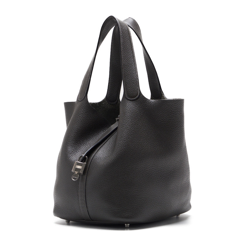 HERMES ERMES Picotin Lock GM Handbag Clemence Top Tope grey Handbag Handbag Lady Back Delivery Ashoka s Online