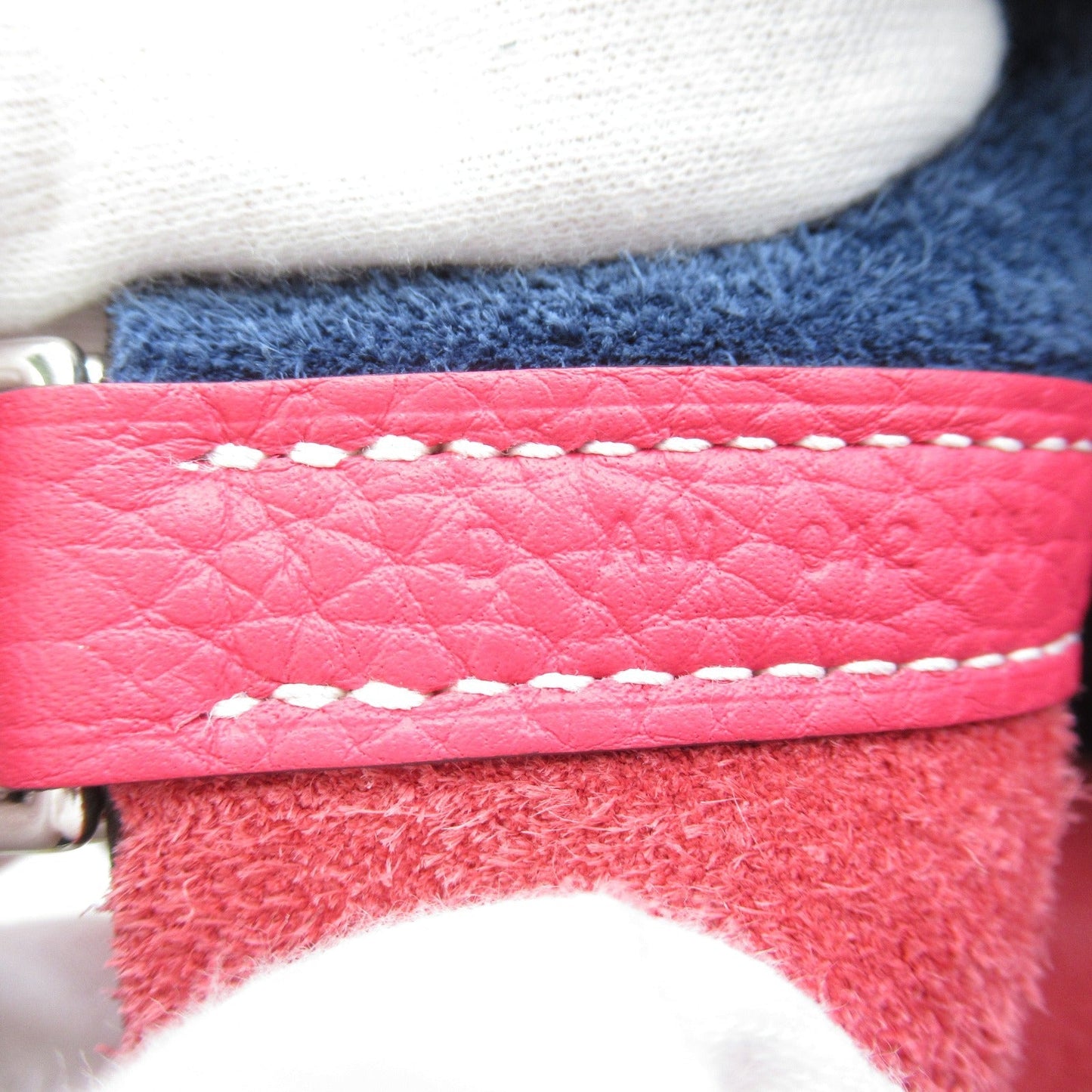 Hermes Picotin Lock MM Blue/Rose Extreme Tote Bag Leather Clemence Pink Rose Extreme