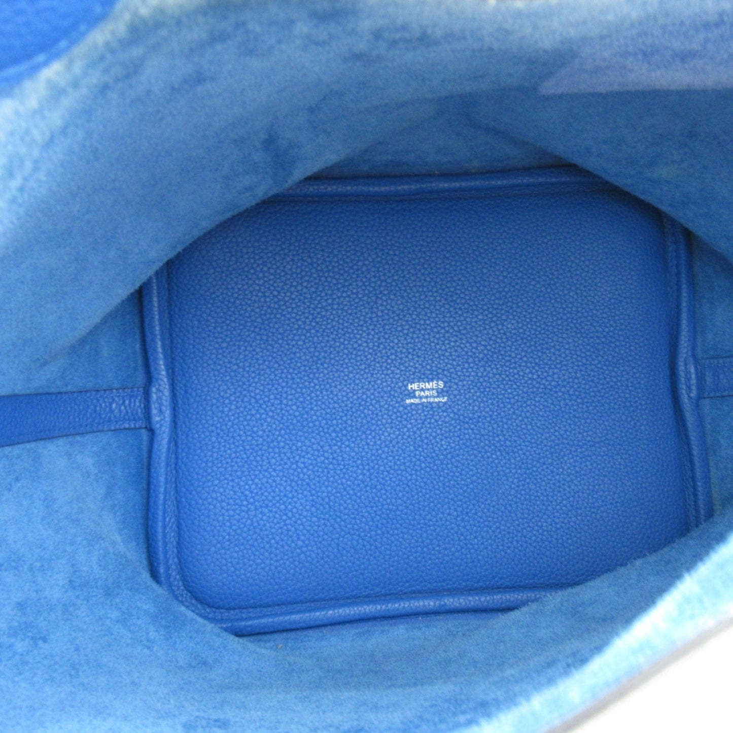 Hermes Picotin Lock MM konos Handbag Handbag Handbag Leather Trio Clemence Blue