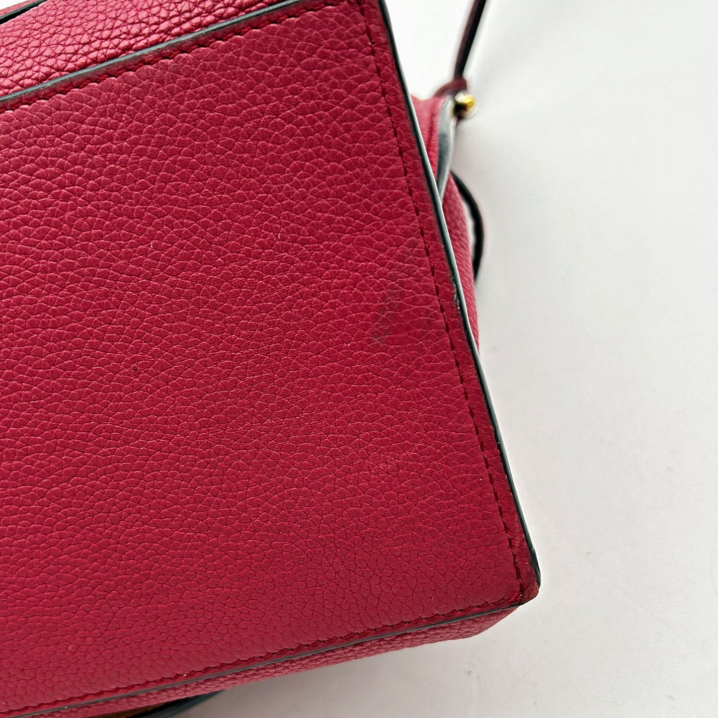 Loewe Mini Gate Top Handle Bag - Burgundy Handle Bags, Handbags LA26475