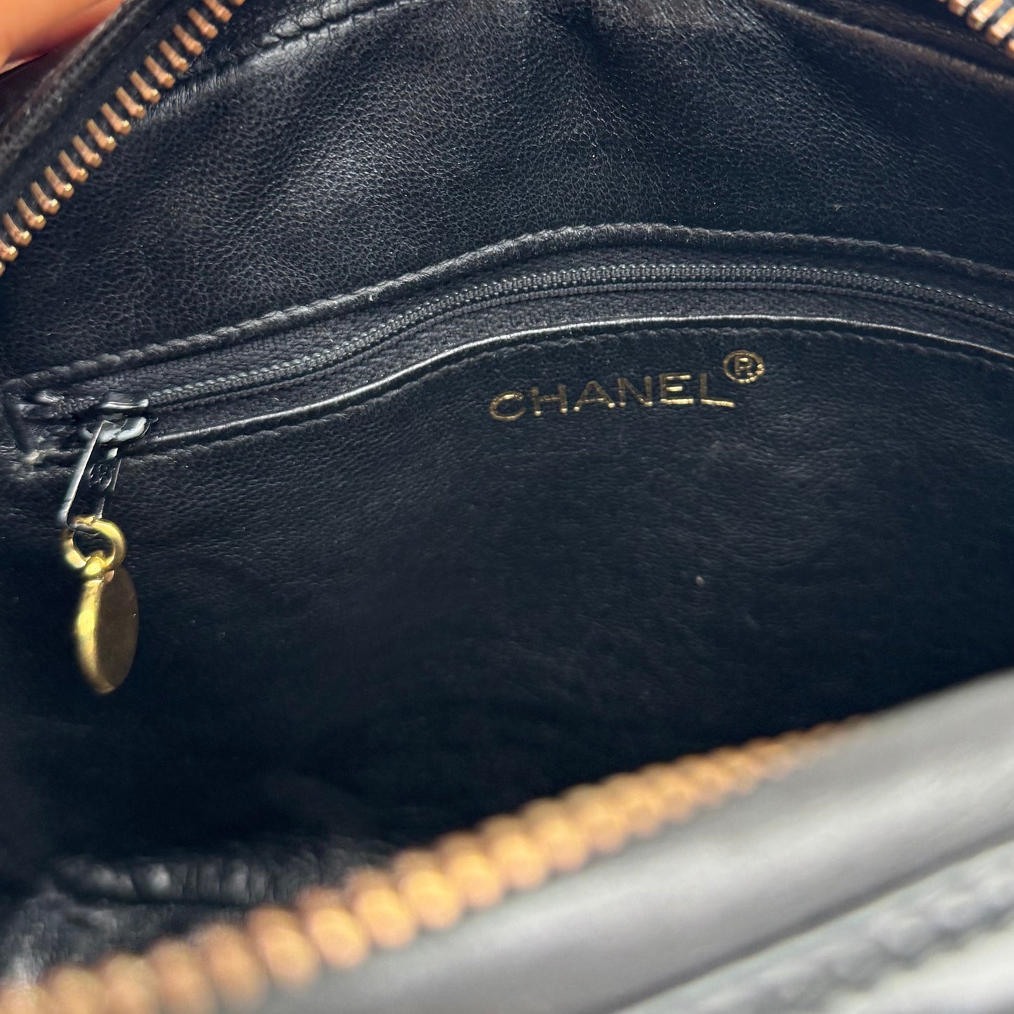 Chanel Vintage Patent Quilted Camera Bag - Black Crossbody Bags, Handbags 2928