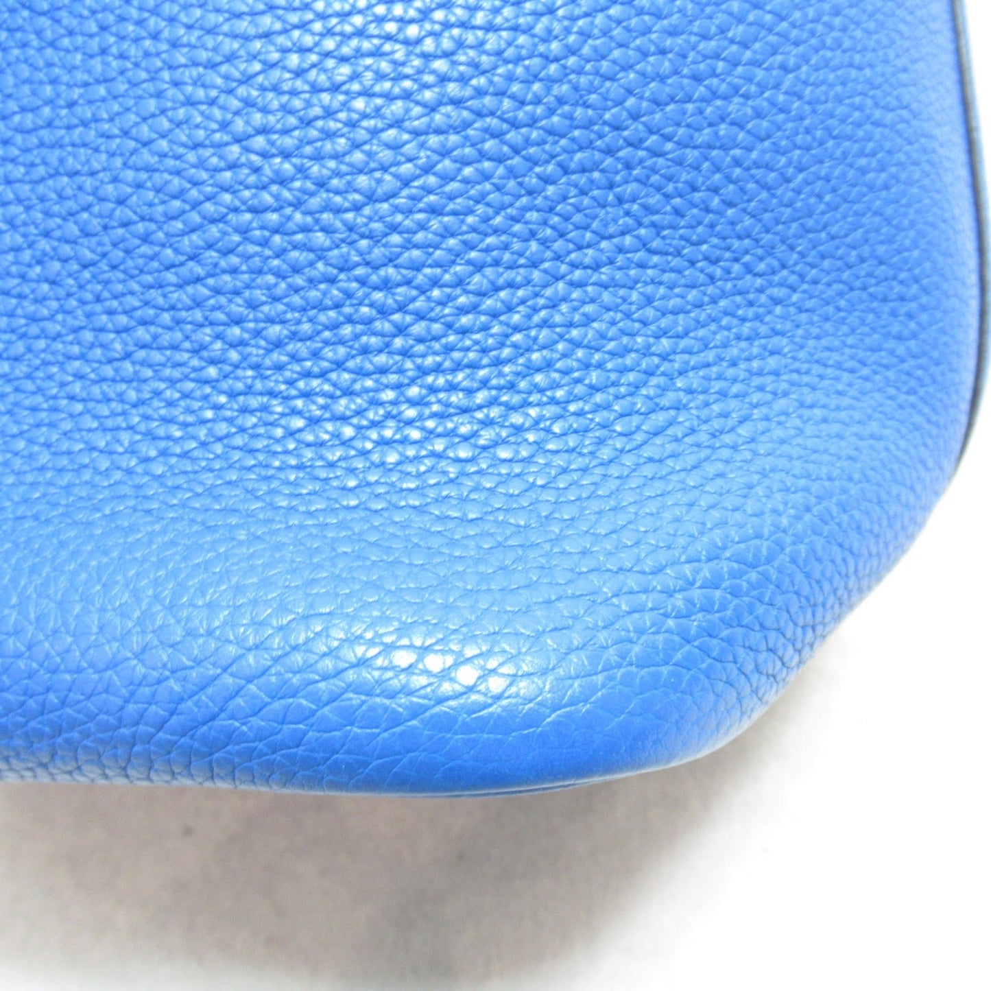 Hermes Picotin Lock MM konos Handbag Handbag Handbag Leather Trio Clemence Blue