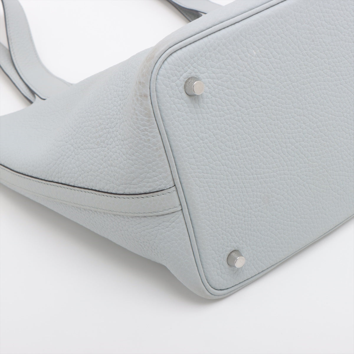 Hermes Picotin Lock MM Clemence Blue Pearl Silver 2020