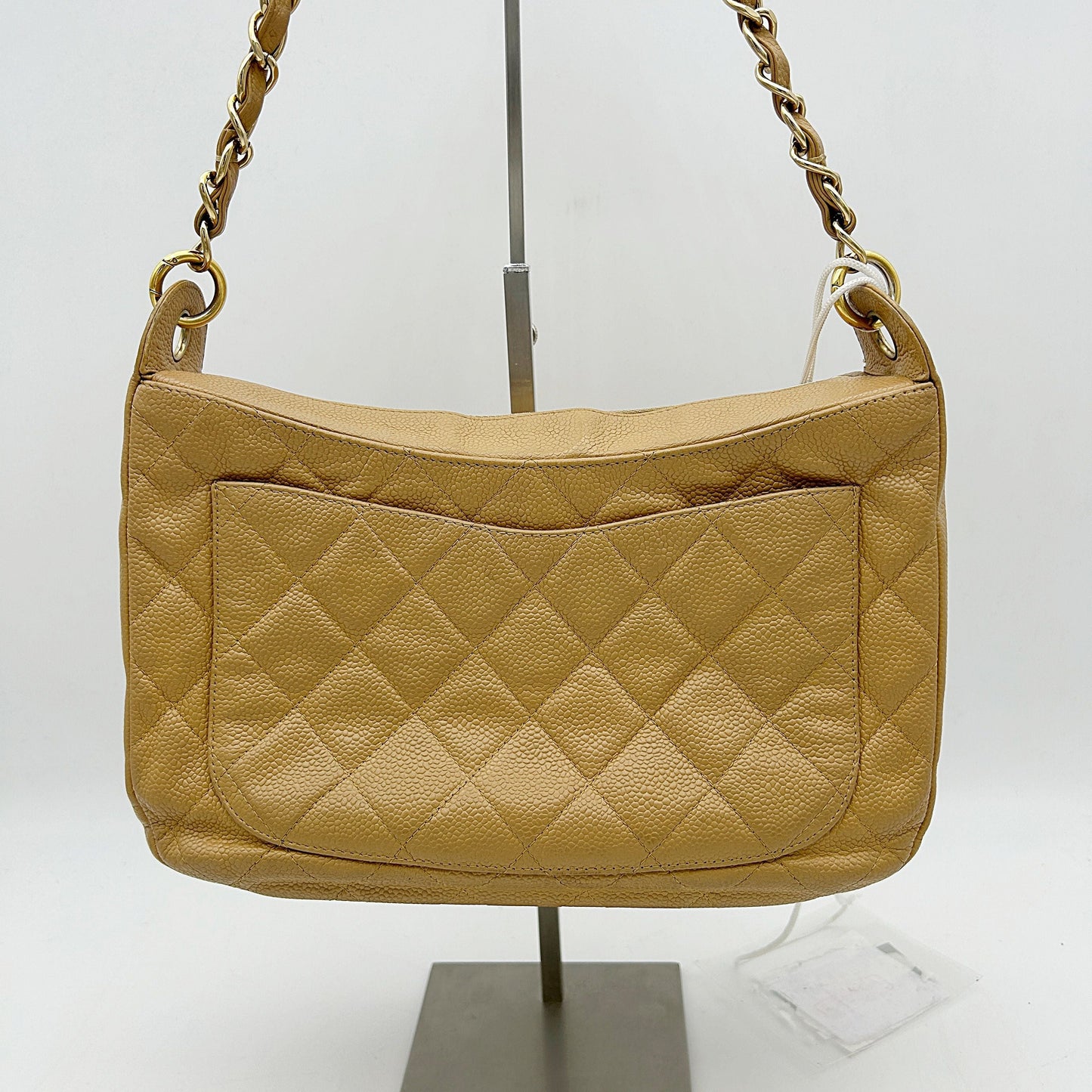 Chanel Caviar Timeless Pochette - Neutrals Shoulder Bags, Handbags LA986