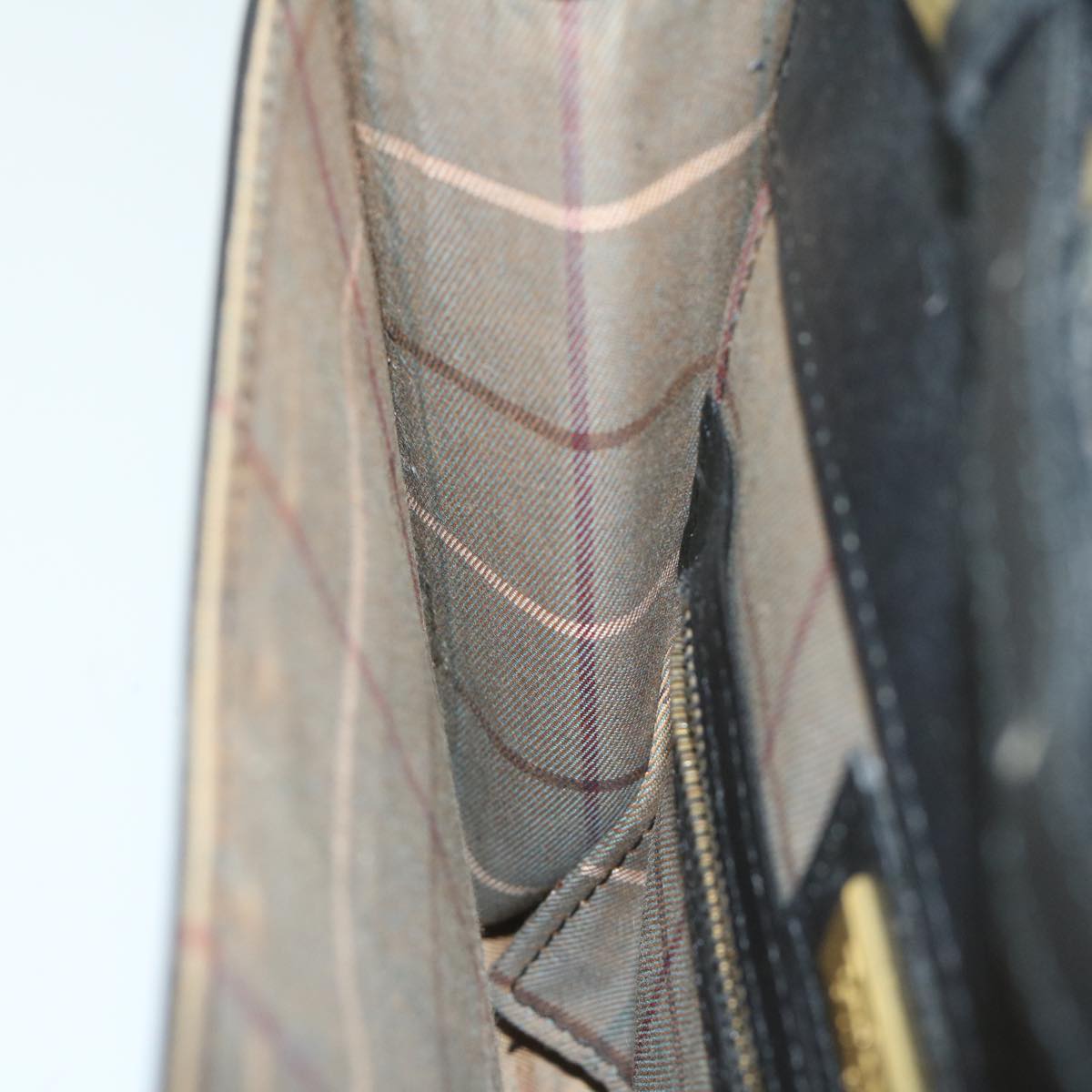 BurberrySs Shoulder Bag Leather Black Auth bs10626