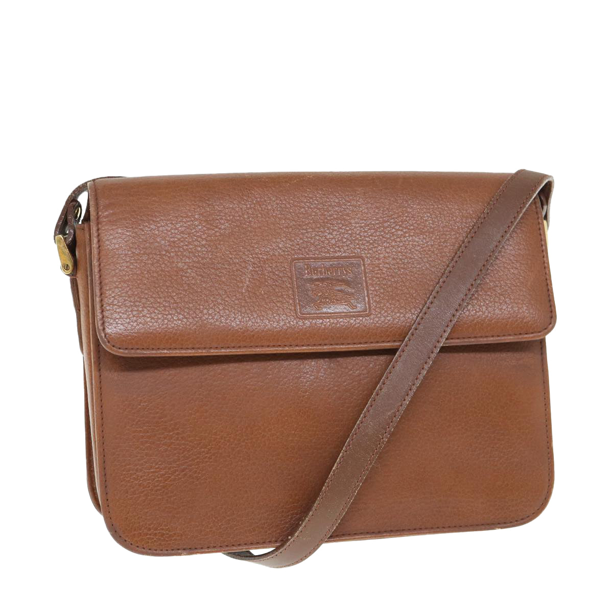 BurberrySs Shoulder Bag Leather Brown Auth bs11137