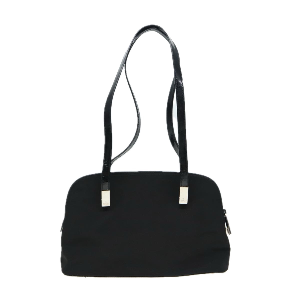 GUCCI Shoulder Bag Nylon Black Silver 001 3261 Auth bs16778