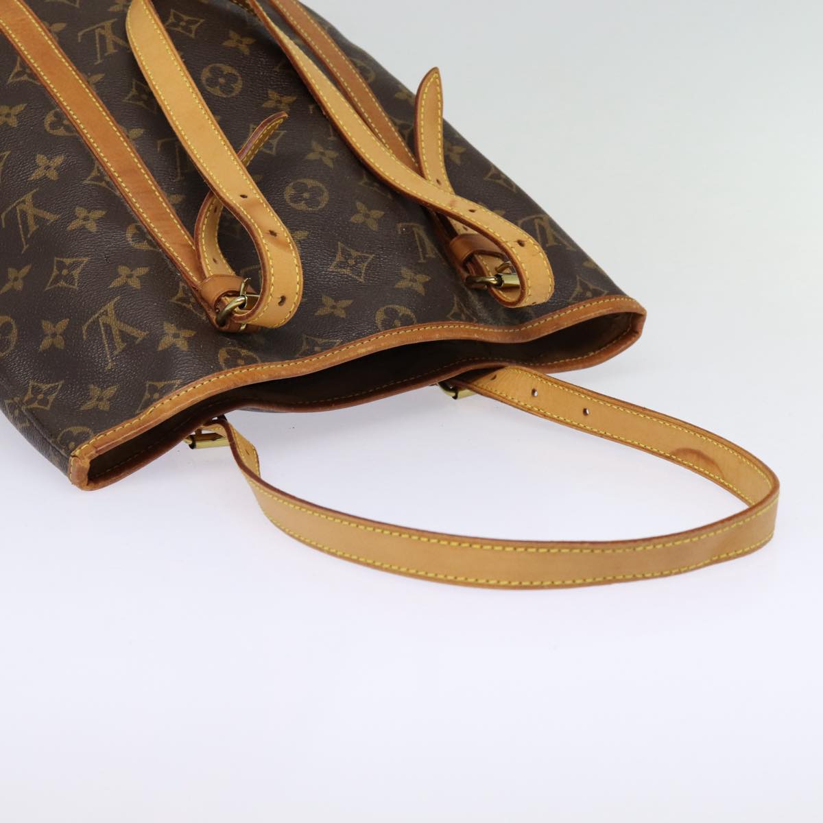 LOUIS VUITTON Monogram Bucket GM Shoulder Bag M42236 LV Auth bs16942
