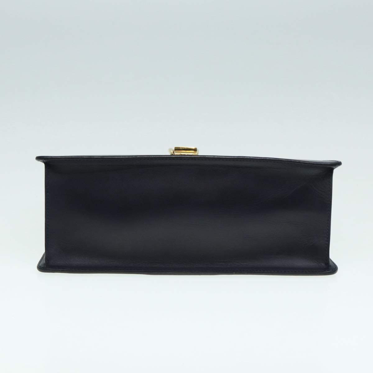 GUCCI Web Sherry Line Silvi Hand Bag Leather Black Red Green 431665 Auth bs17172