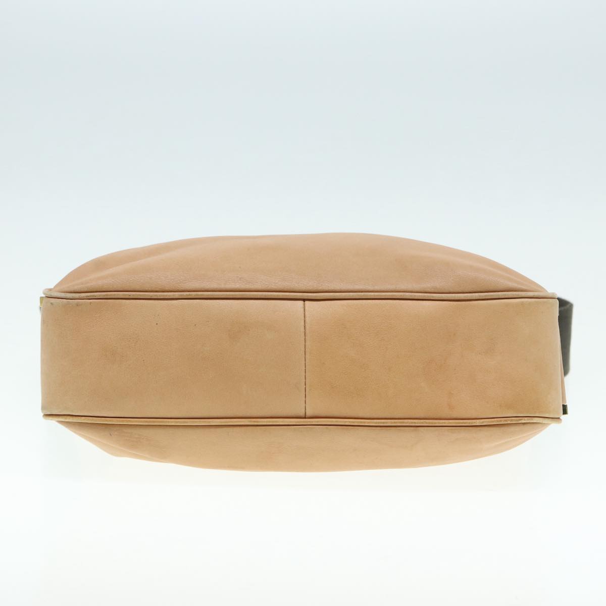 GUCCI Jackie Shoulder Bag Leather Beige Gold 92732 Auth bs17355