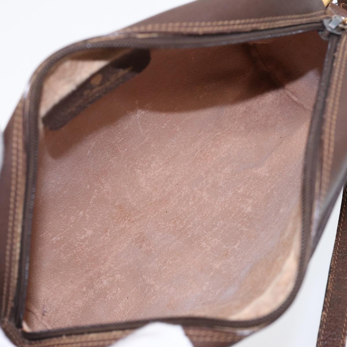 GUCCI GG Supreme Web Sherry Line Shoulder Bag PVC Beige 56 02 087 Auth bs17476