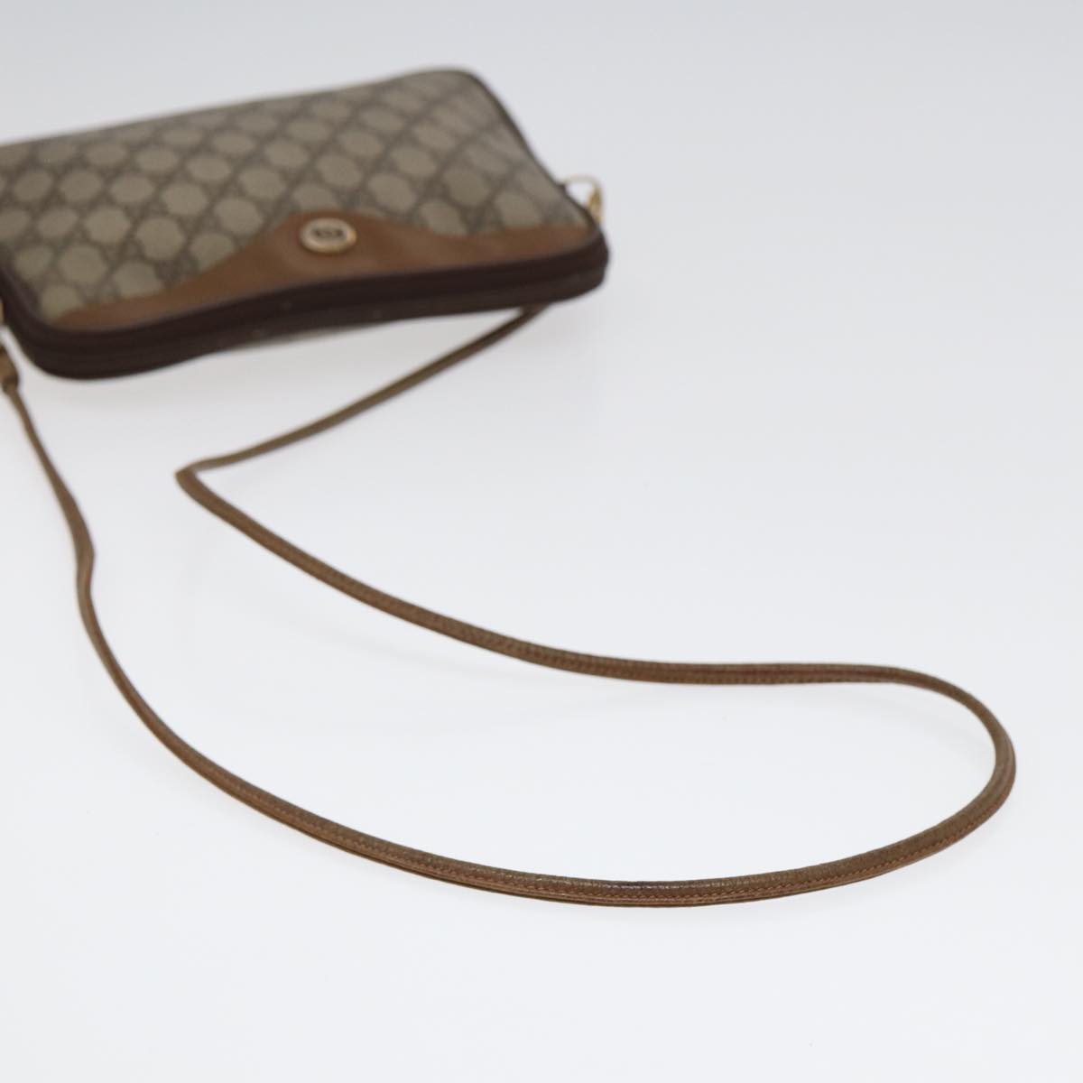 GUCCI GG Supreme Shoulder Bag PVC Leather Beige Gold 97 02 068 Auth bs17607