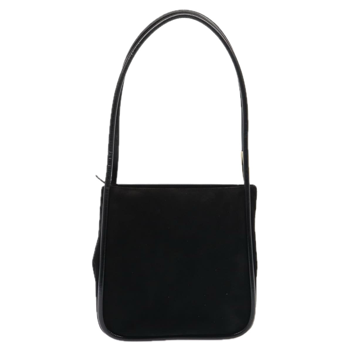 GUCCI Shoulder Bag Suede Black Gold 000 2855 0550 0 Auth bs17714