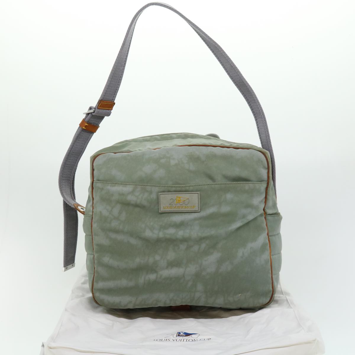 LOUIS VUITTON Cup Shoulder Bag Gray LV Auth bs2087
