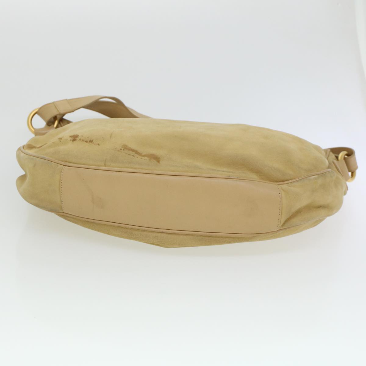 GUCCI Shoulder Bag Leather Beige bs5660