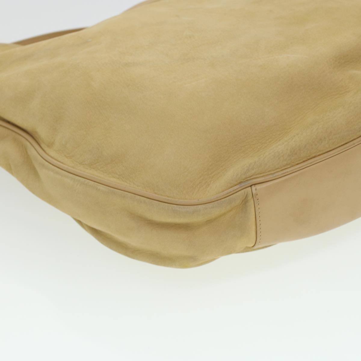 GUCCI Shoulder Bag Leather Beige bs5660
