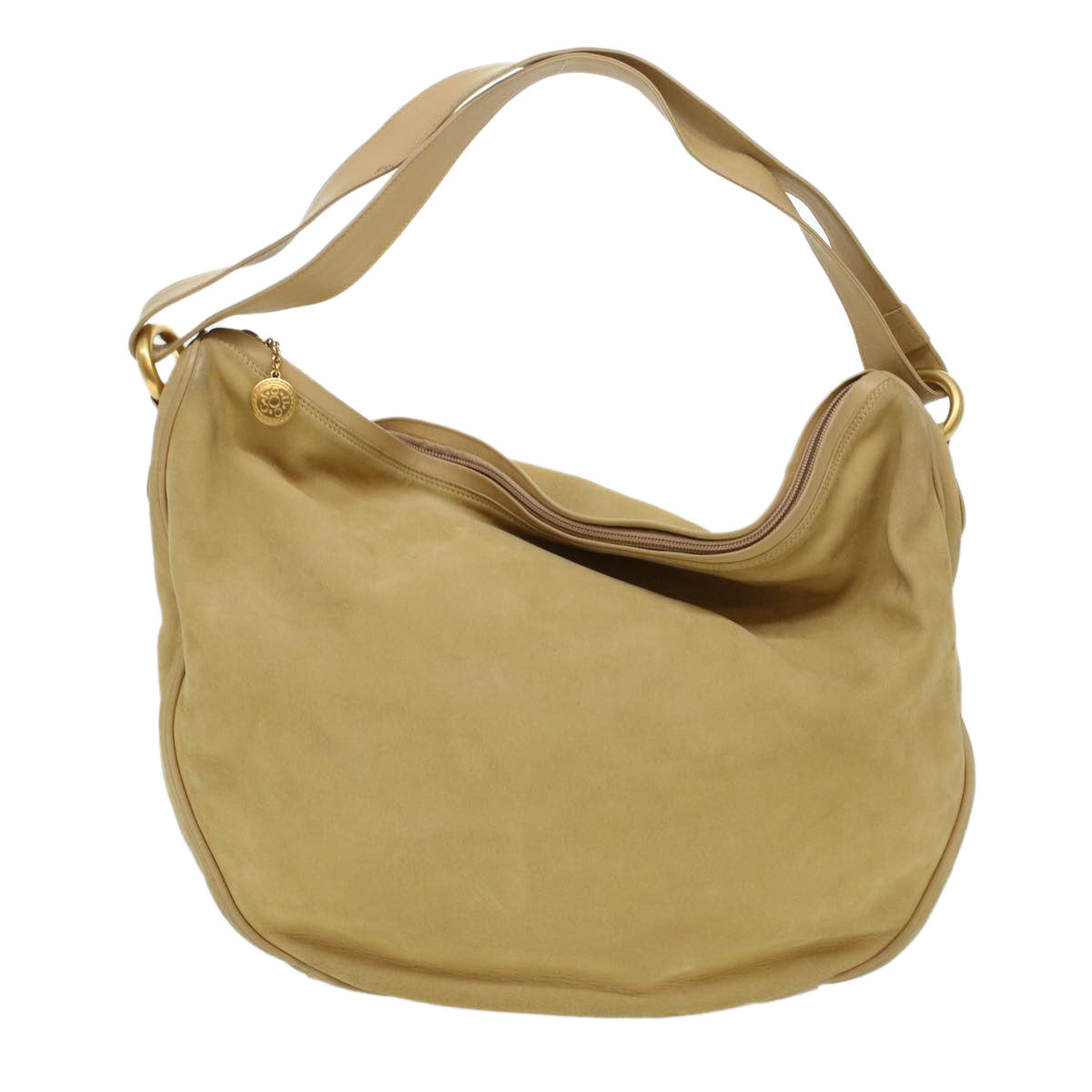 GUCCI Shoulder Bag Leather Beige bs5660