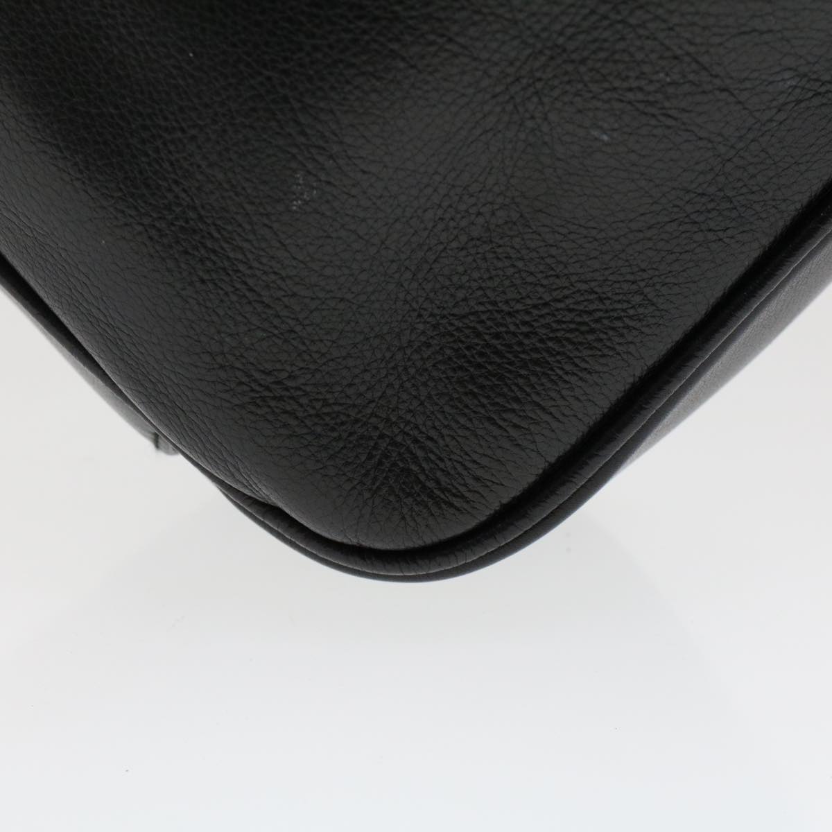 GUCCI Bamboo Shoulder Bag Leather Black 0011638 bs6460
