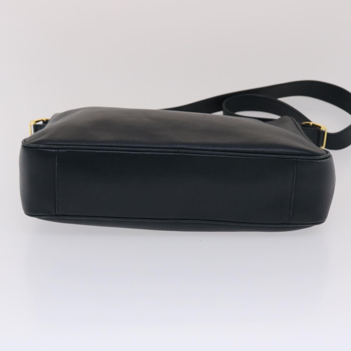 GUCCI Shoulder Bag Leather Navy bs6472