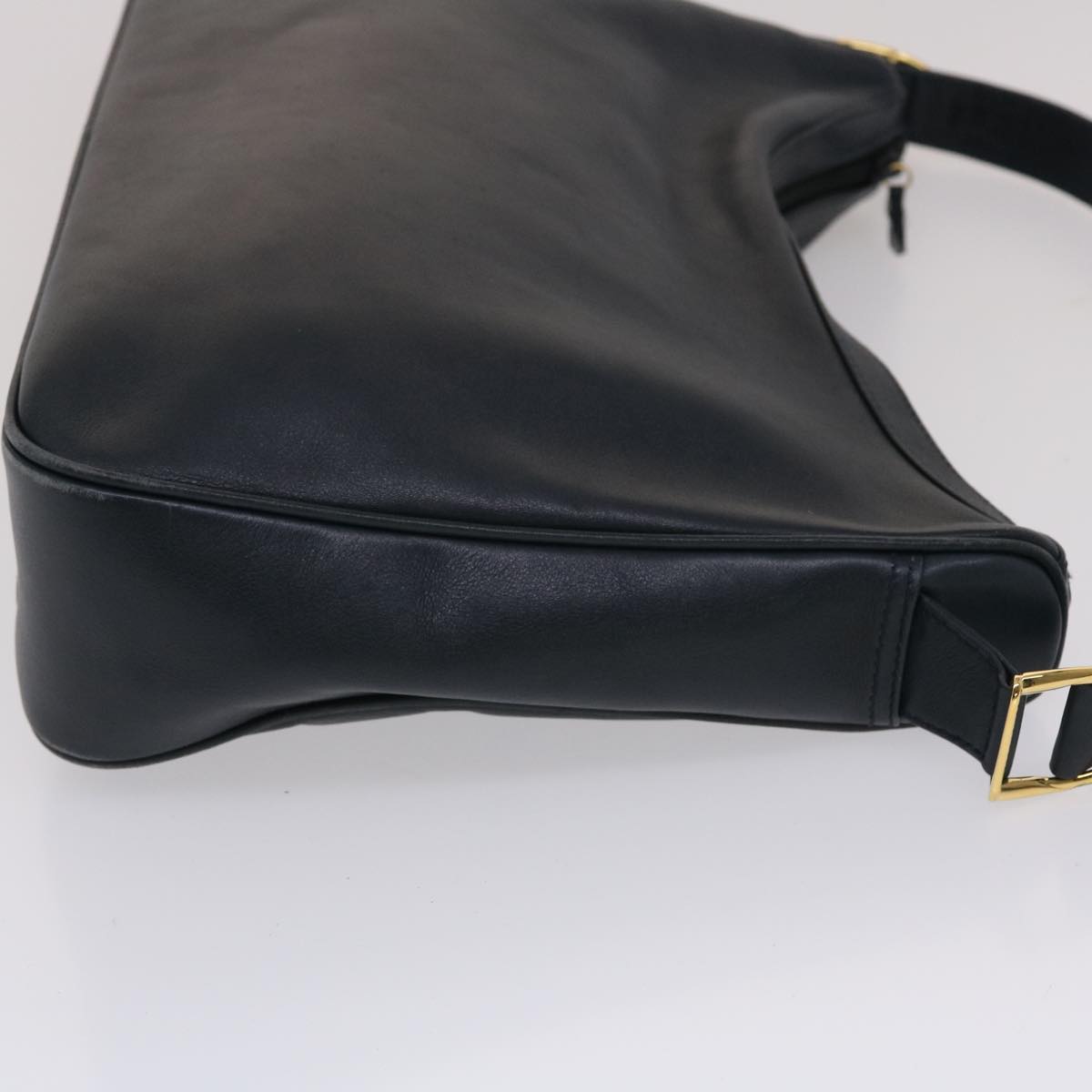 GUCCI Shoulder Bag Leather Navy bs6472
