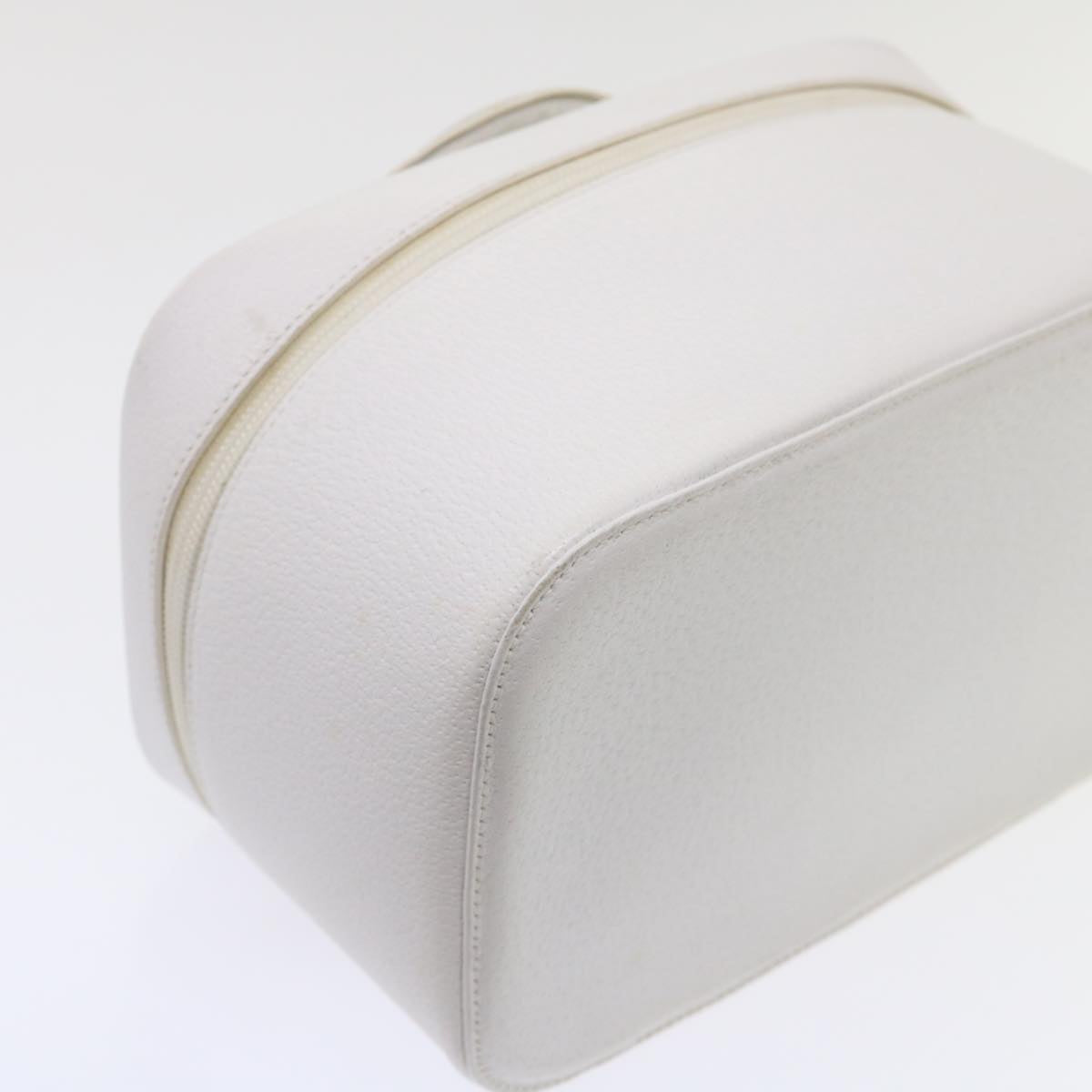 GUCCI Vanity Cosmetic Pouch Leather White 03917050710 bs6557