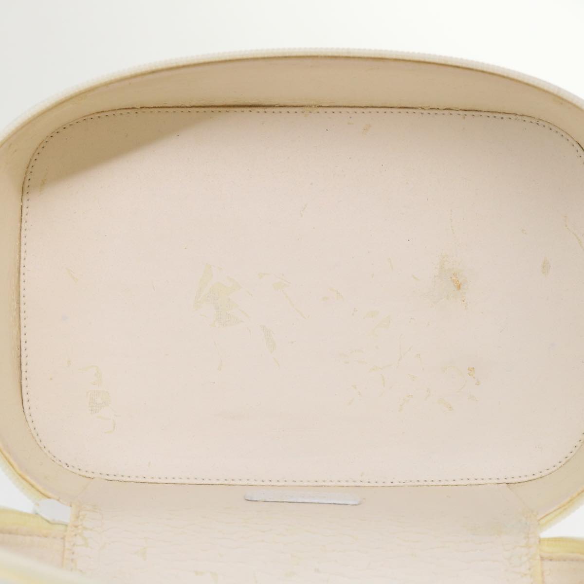 GUCCI Vanity Cosmetic Pouch Leather White 03917050710 bs6557